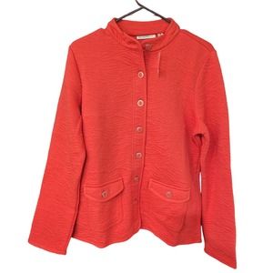 ISAAC MIZRAHILIVE Quilted Button Blazer Women's M